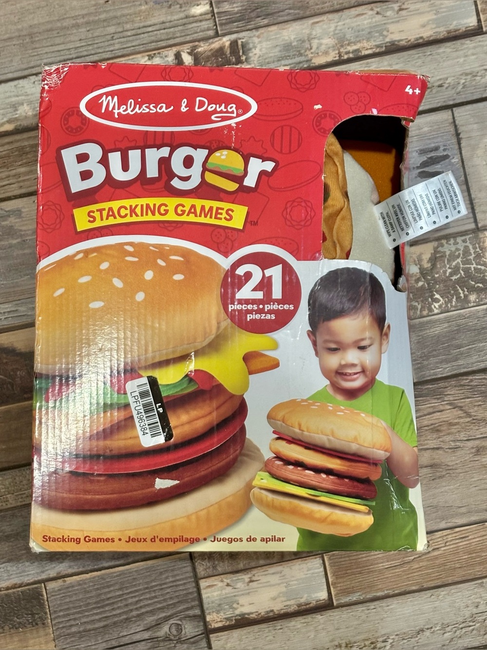 Melissa & Doug Burger Stacking Game